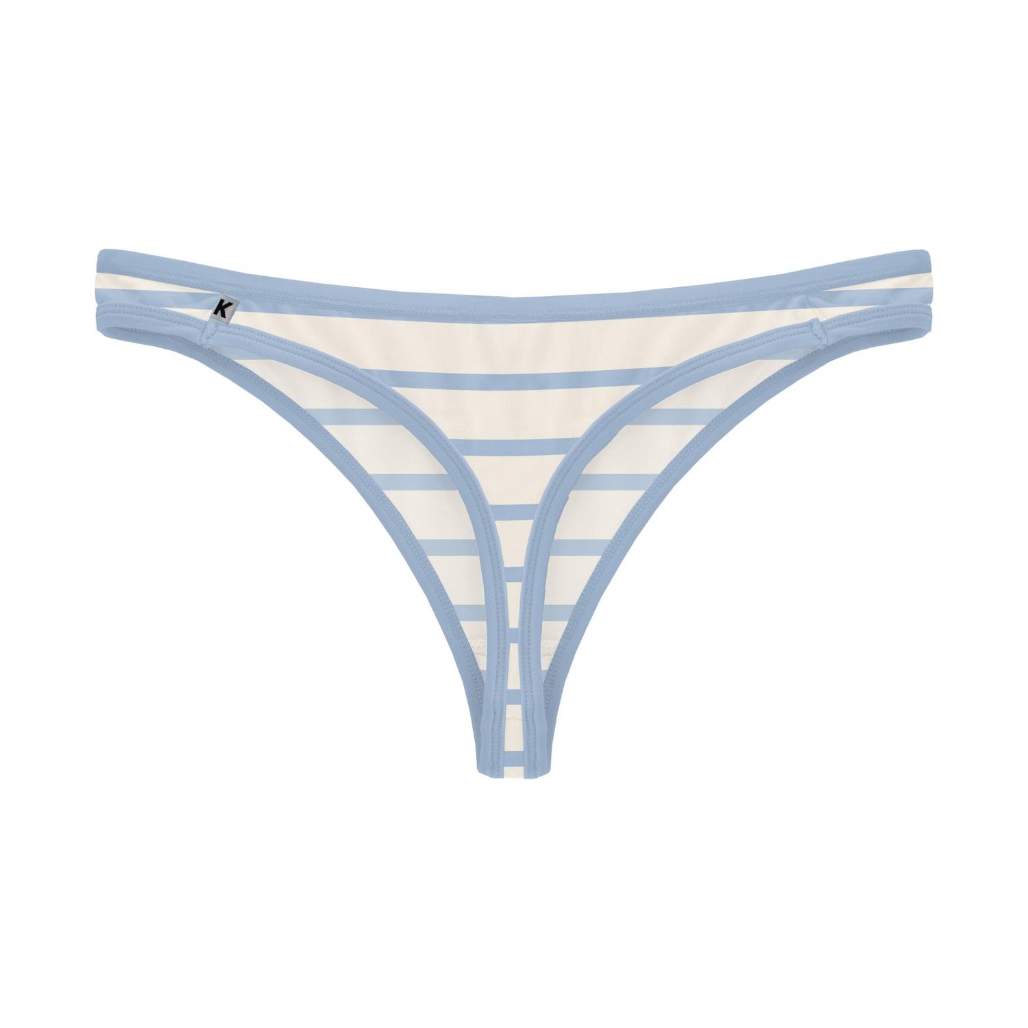 Women's Print Classic Thong Underwear in Pond Sweet Stripe