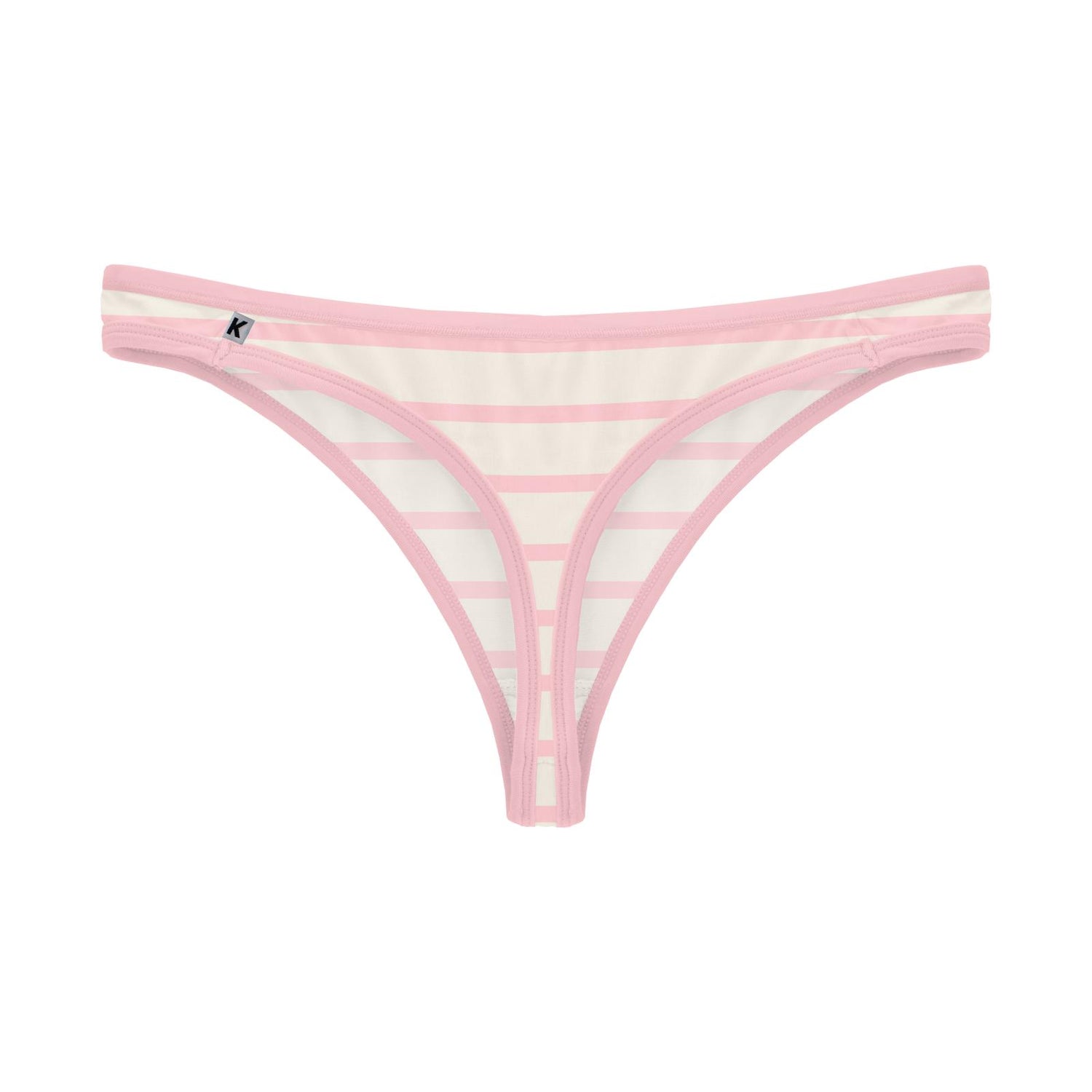 Women's Print Classic Thong Underwear in Lotus Sweet Stripe
