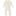 Coverall with 2 Way Zipper in Natural