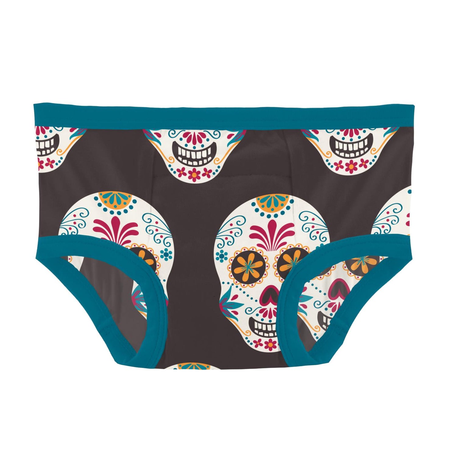Print Training Pants in Midnight Dia De Los Muertos