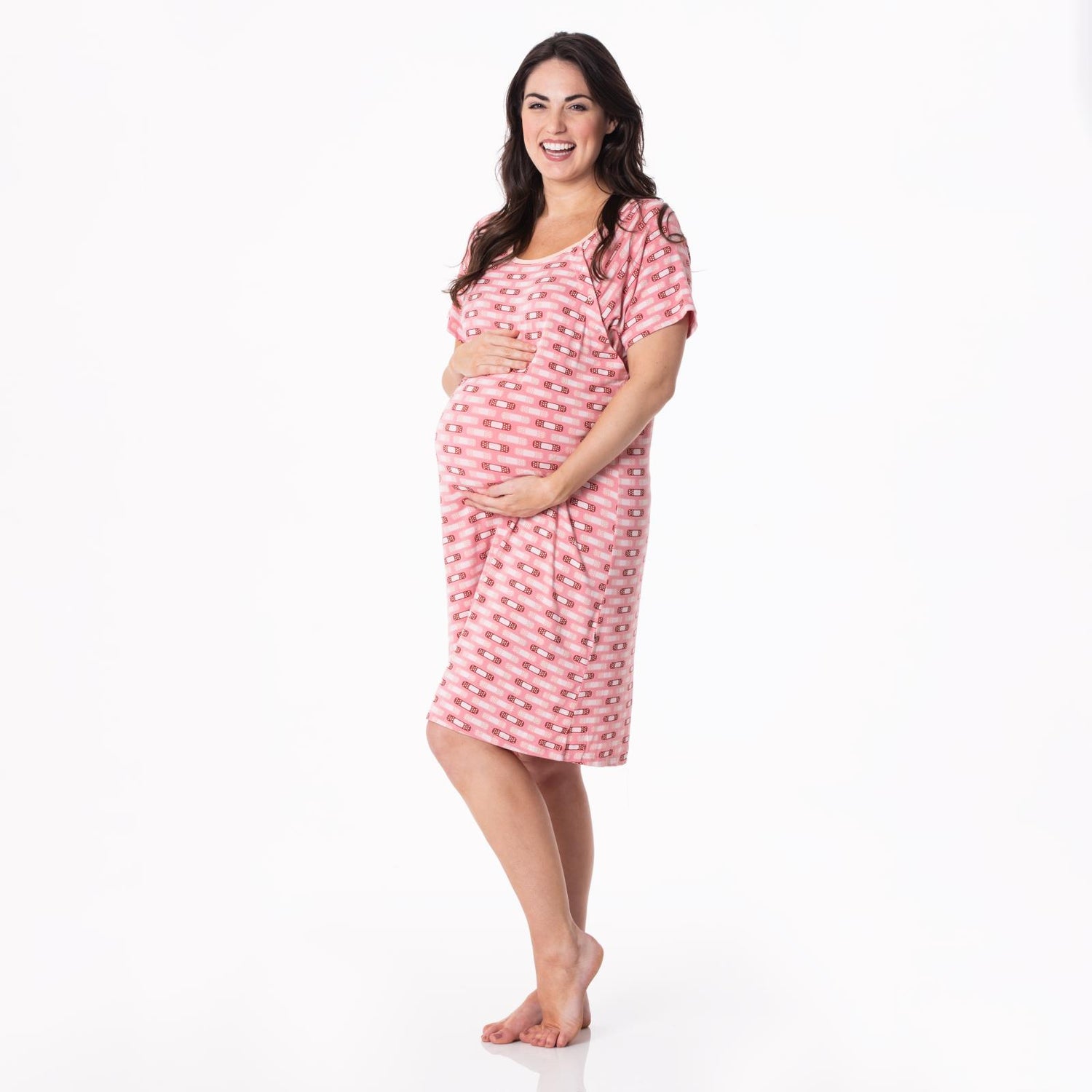 Women's Print Hospital Gown in Desert Rose Boo Boos