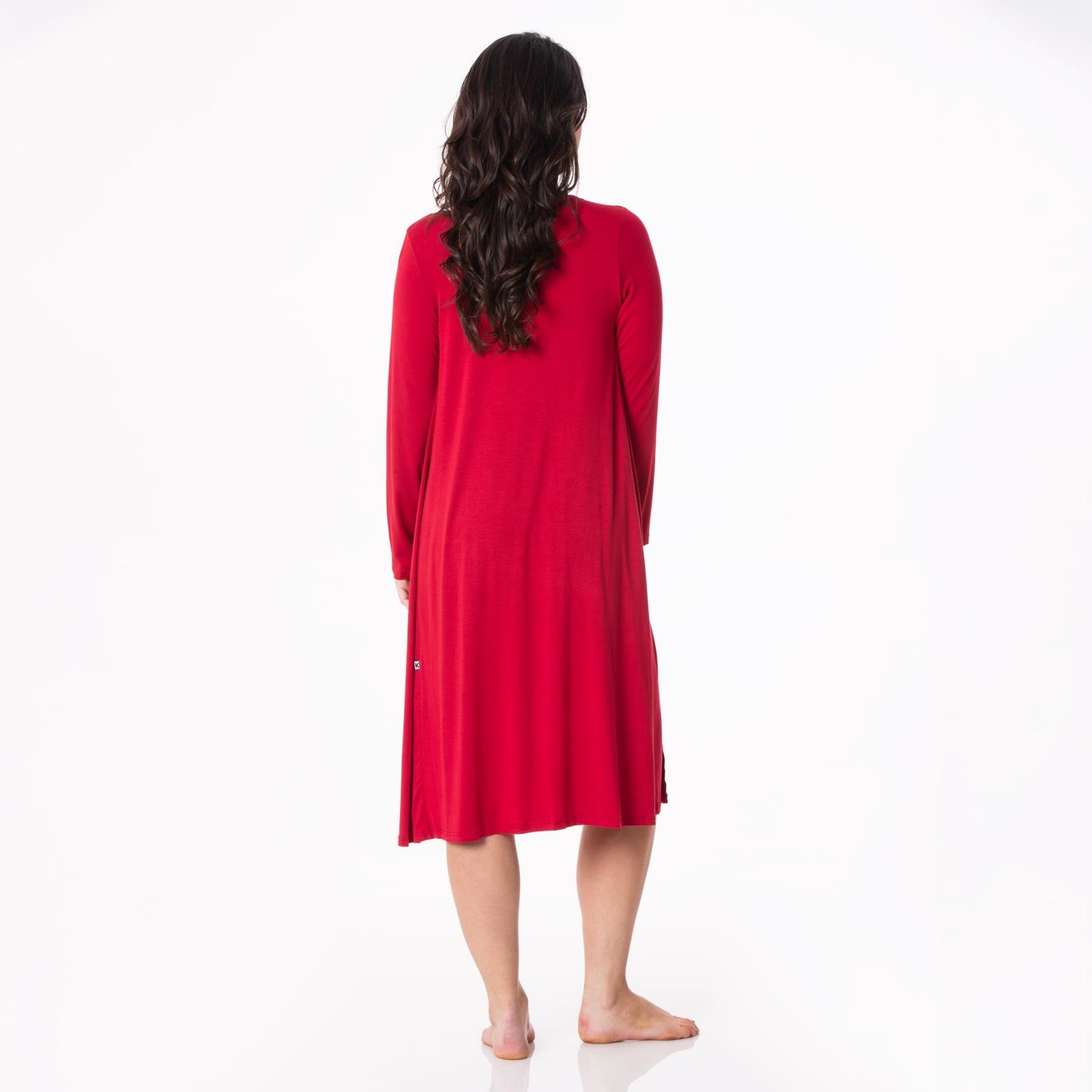 Women's Sleeping Bra, Tulip Shorts and Duster Robe Set in Candy Apple