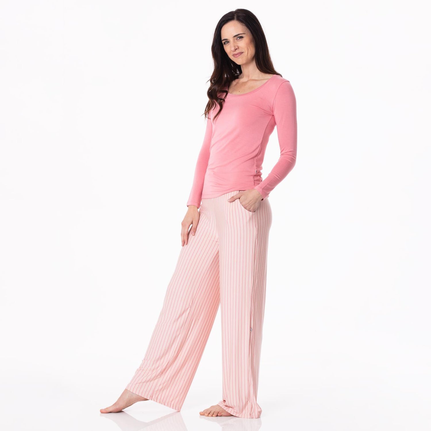 Women's Print Lounge Pants in Pinstripe