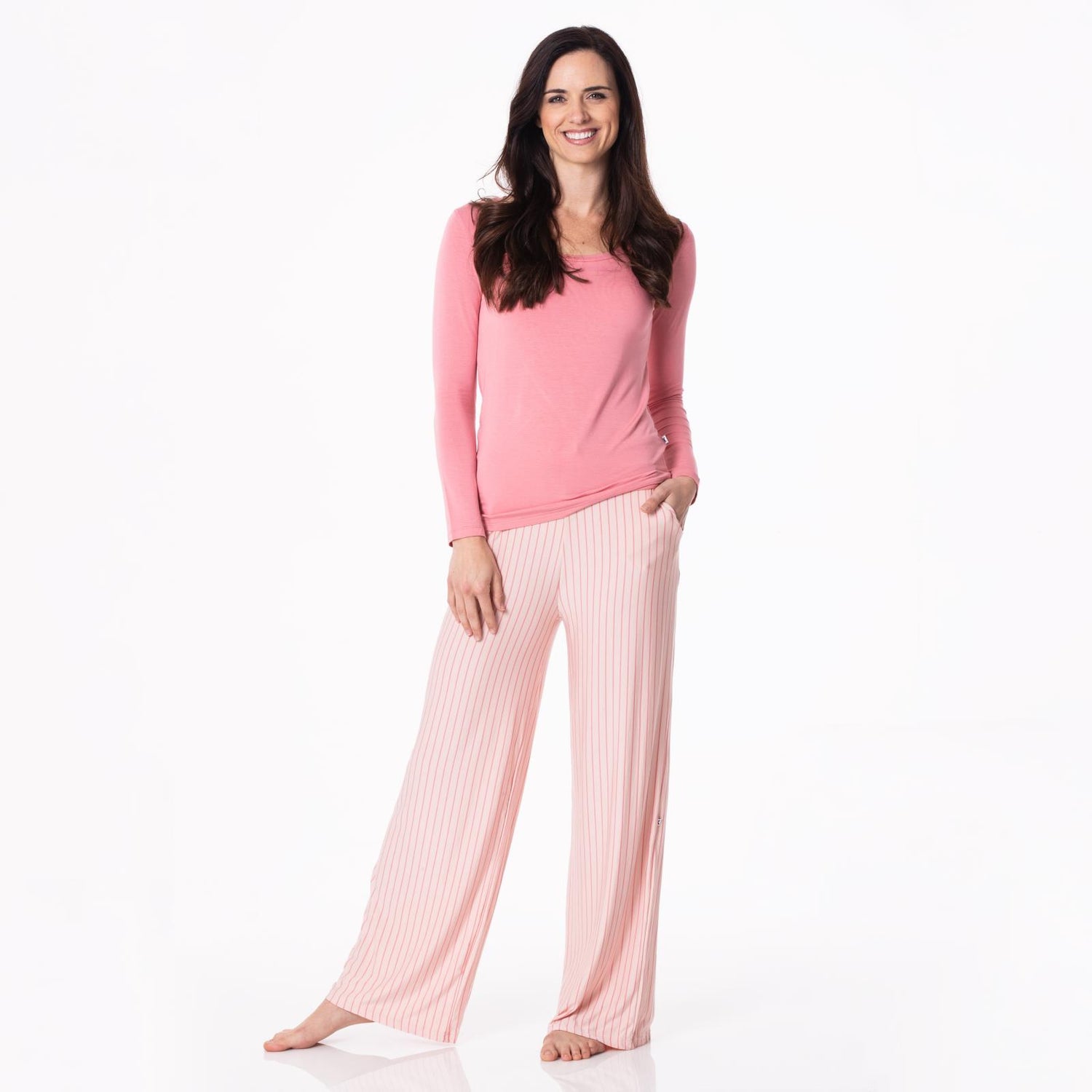 Women's Print Lounge Pants in Pinstripe
