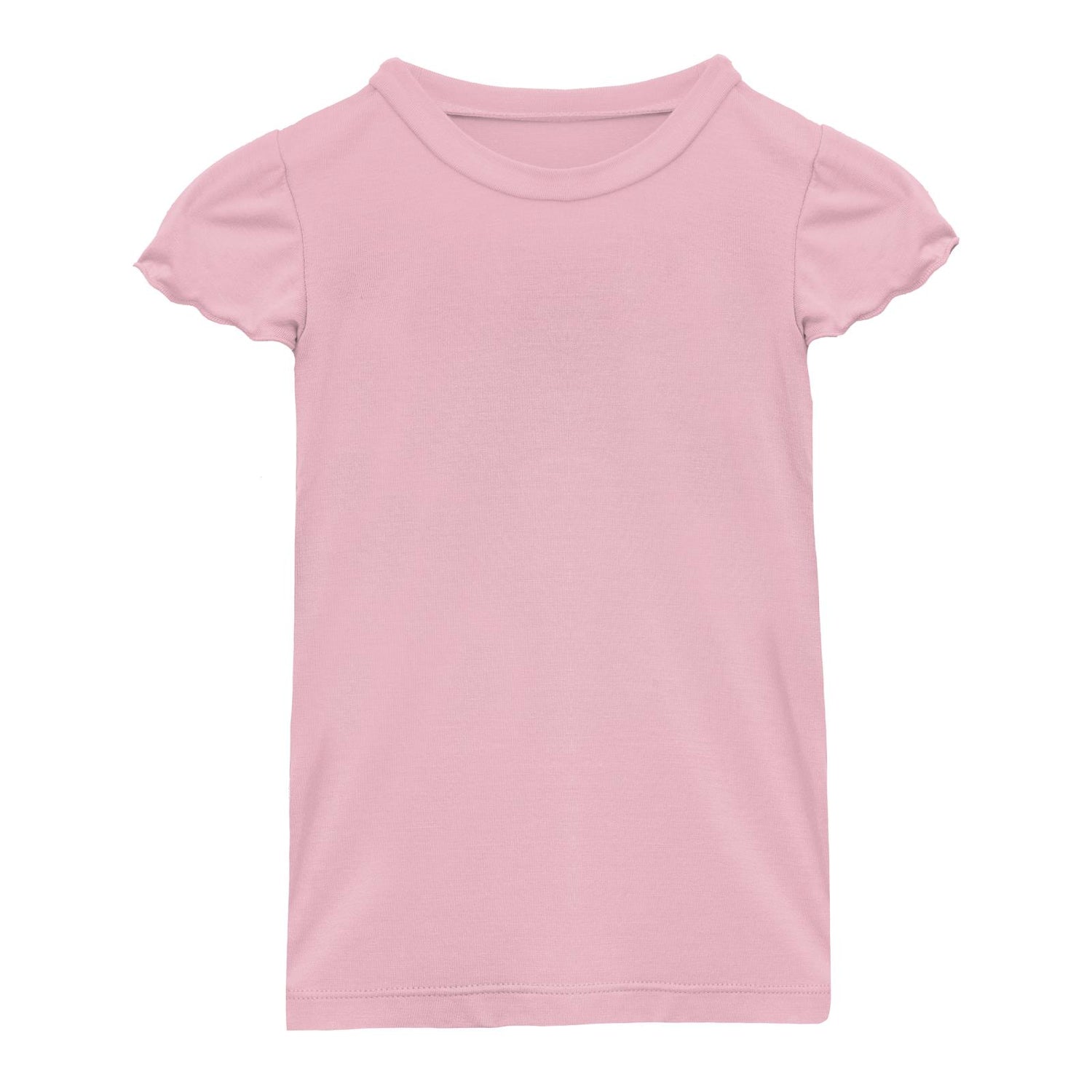 Tailored Fit Flutter Sleeve Tee in Cake Pop