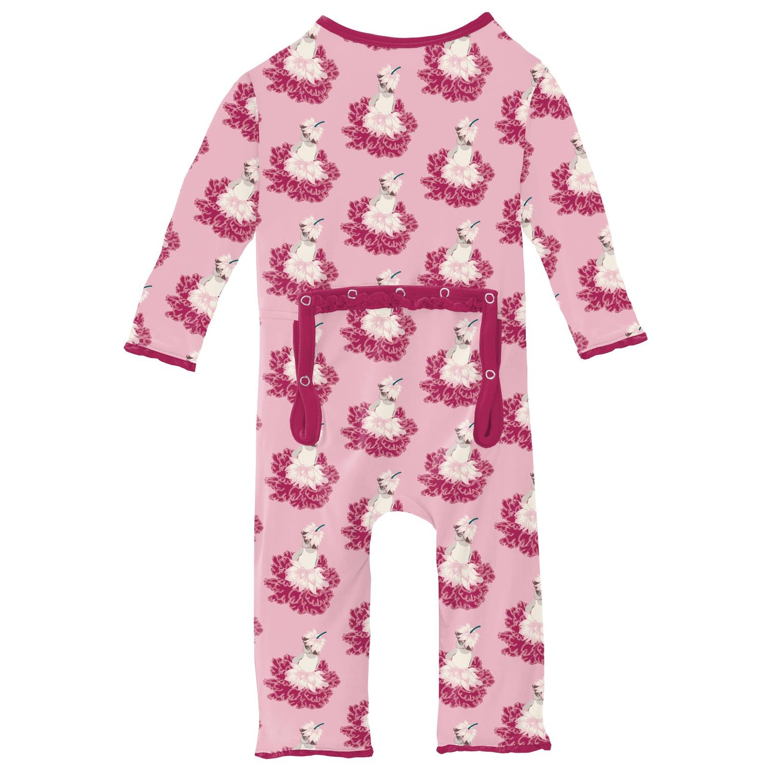 Print Muffin Ruffle Coverall with 2 Way Zipper in Cake Pop Thumbelina
