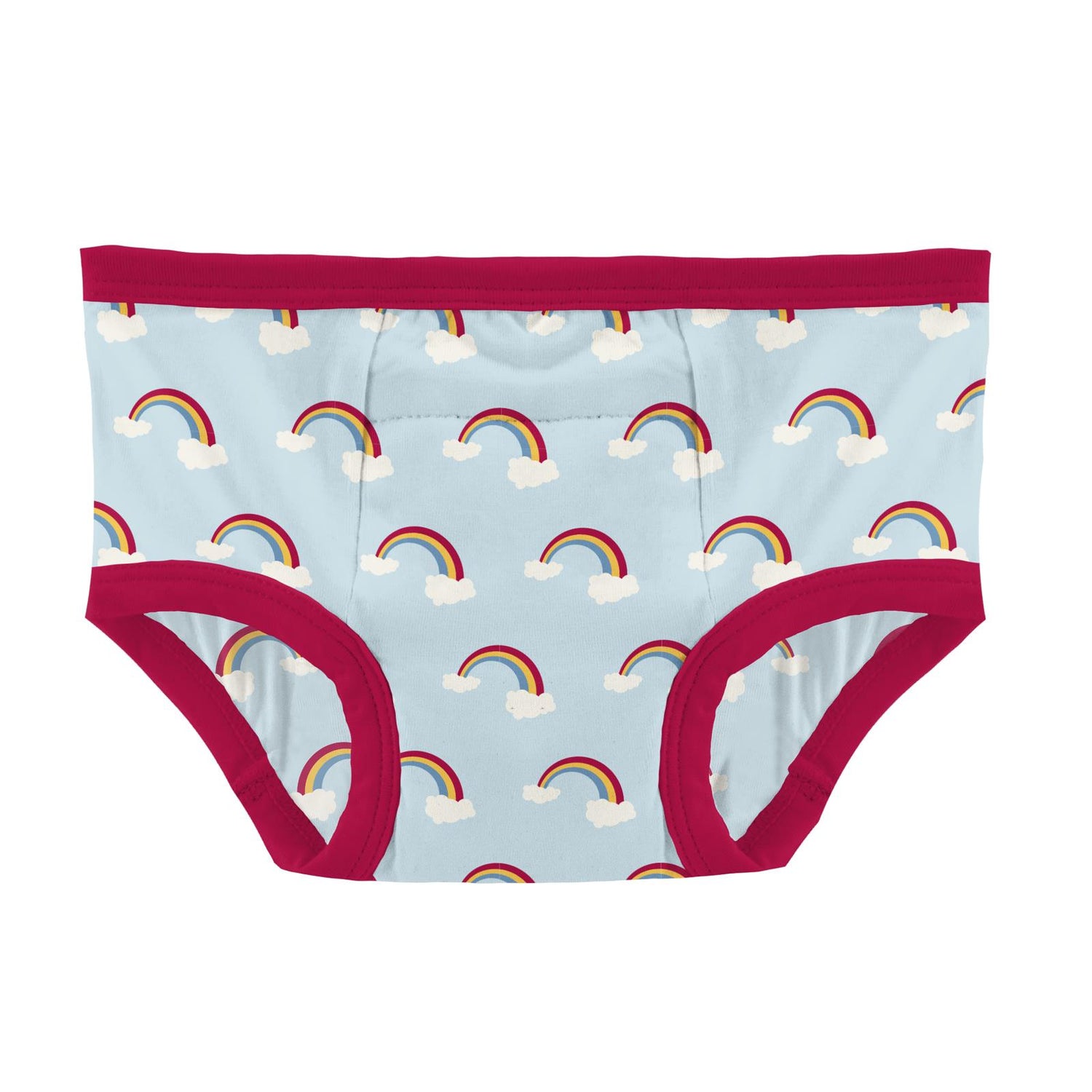 Print Training Pants in Spring Sky Rainbows
