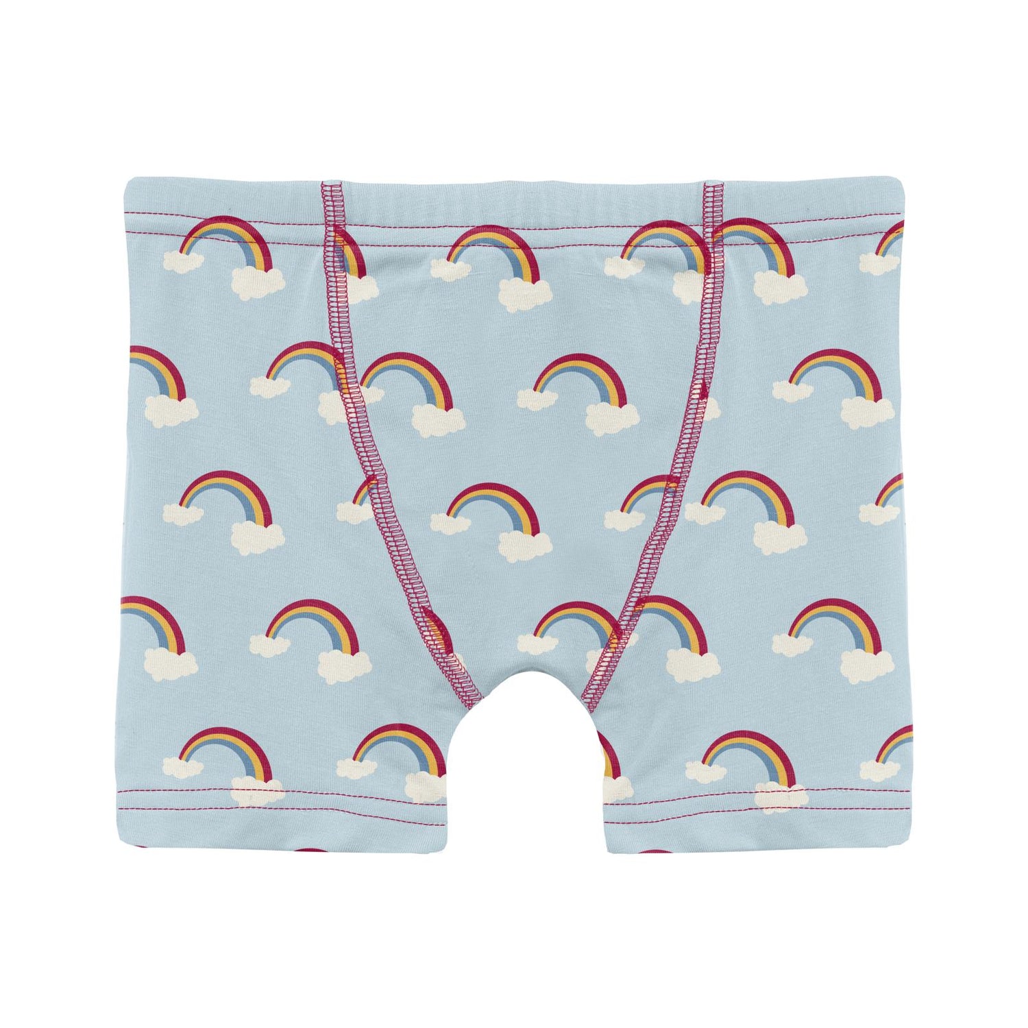 Print Boy's Boxer Brief in Spring Sky Rainbows