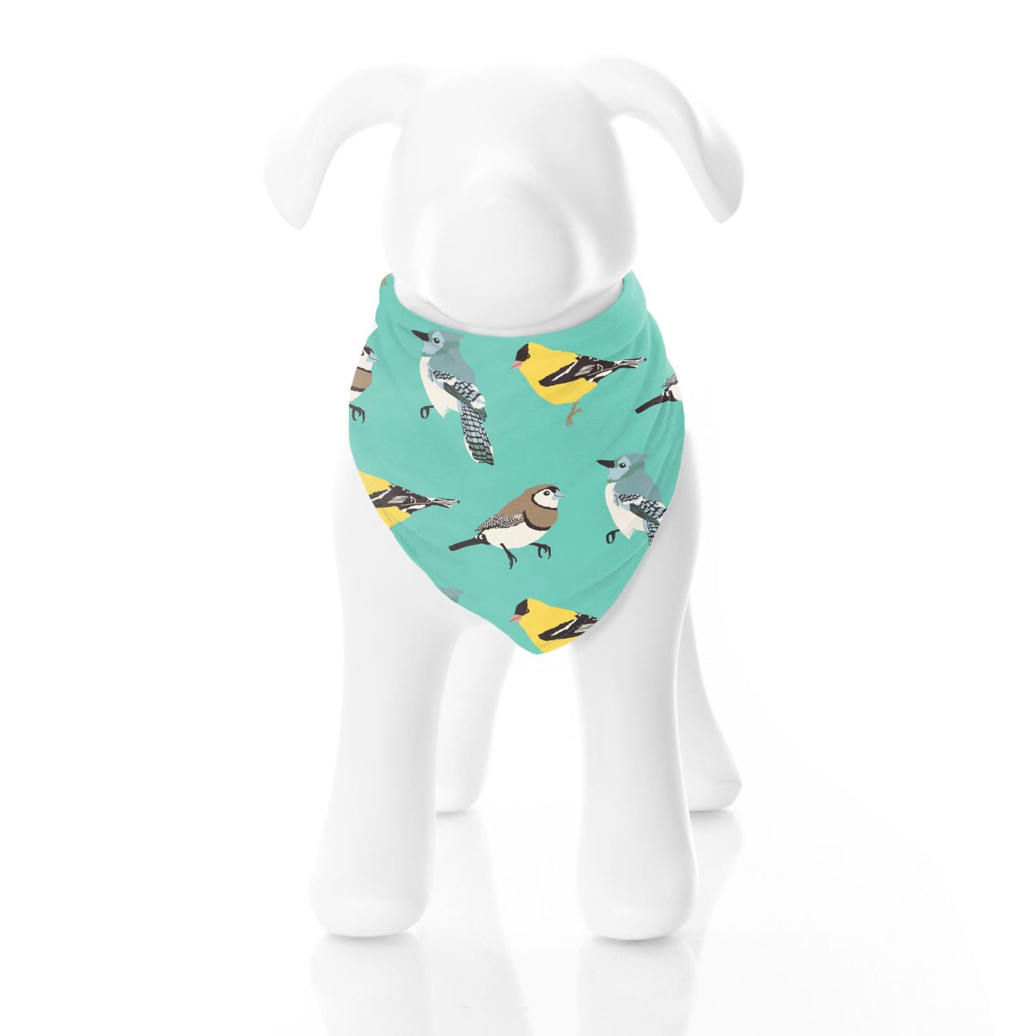 Print Dog Bandana in Glass Spring Birds