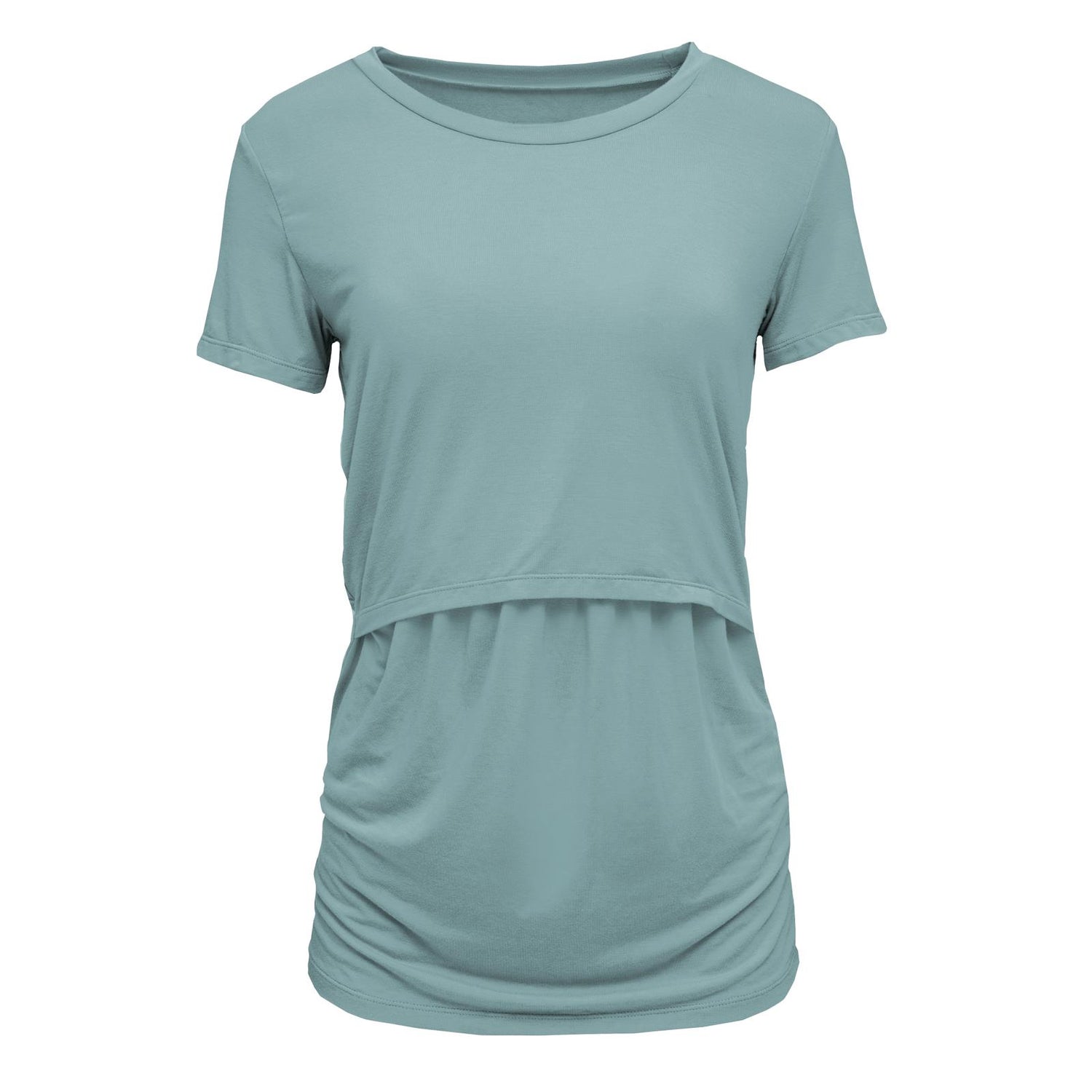 Women's Short Sleeve Nursing Tee in Jade