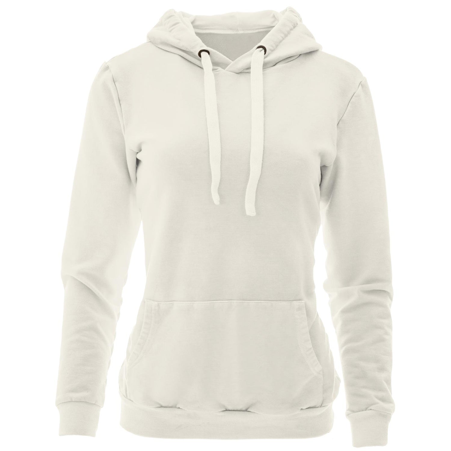 Women's Fleece Kangaroo Pocket Pullover in Natural
