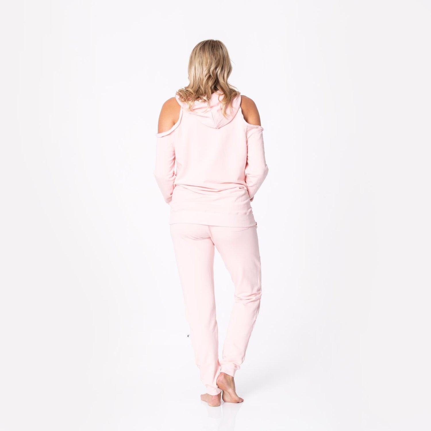 Women's Fleece Joggers in Baby Rose
