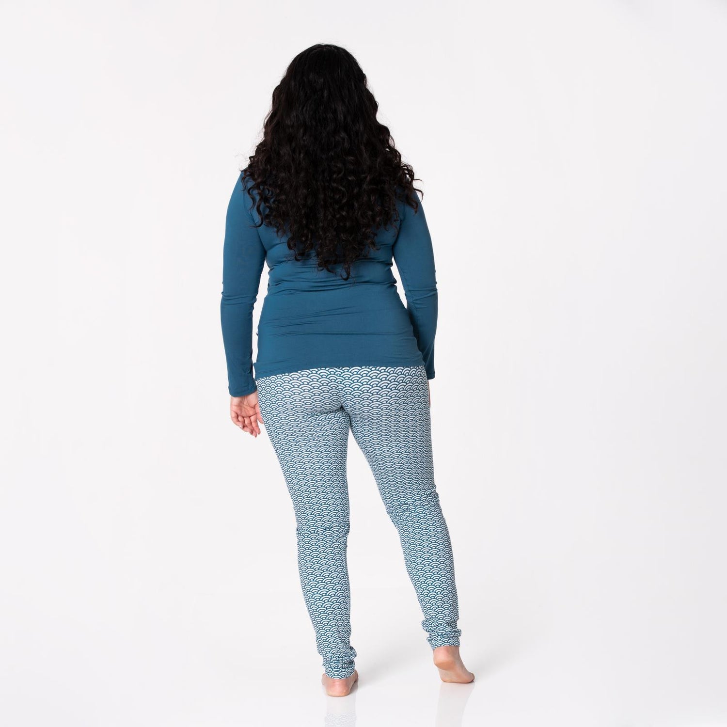 Women's Print Lounge Leggings in Fresh Air Waves