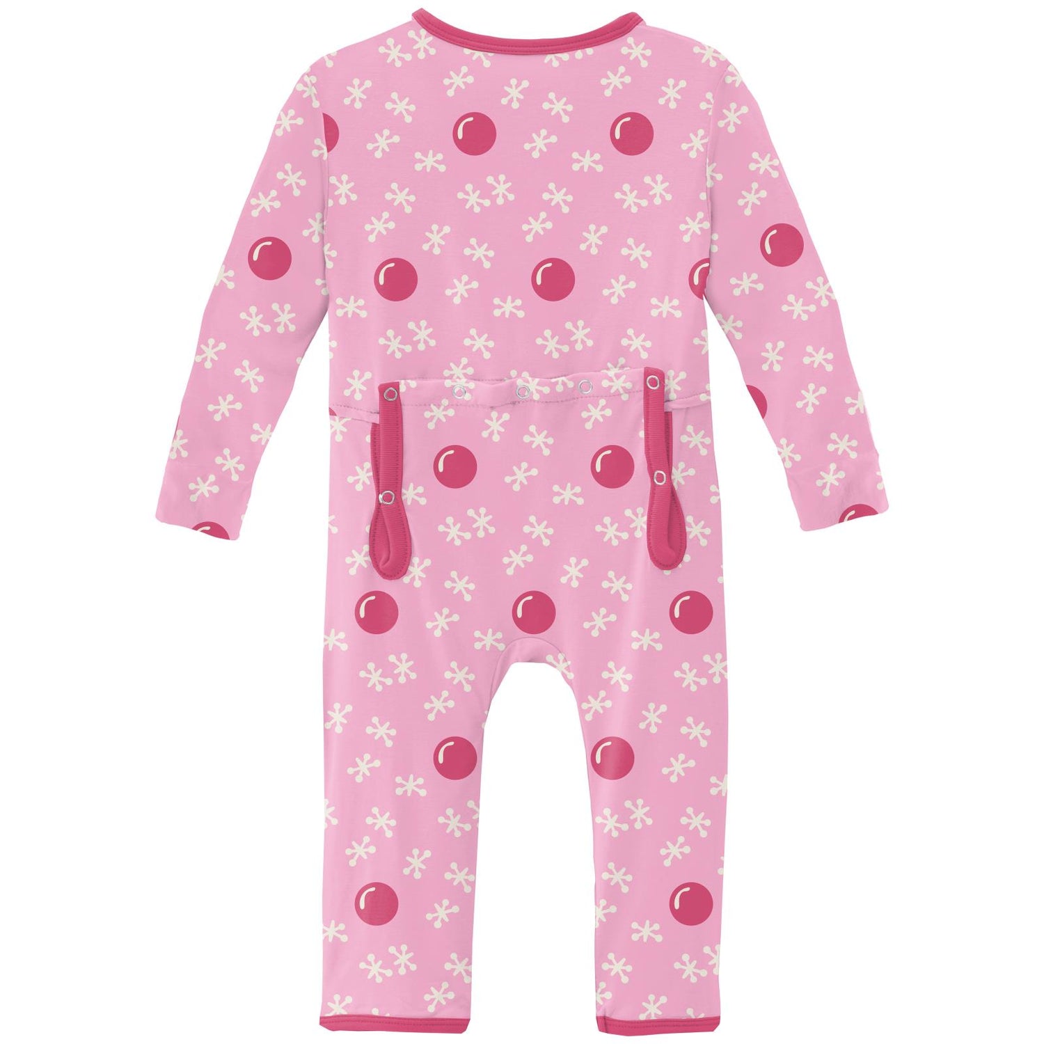 Print Coverall with Zipper in Cotton Candy Jacks