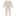 Classic Ruffle Coverall with 2 Way Zipper in Latte