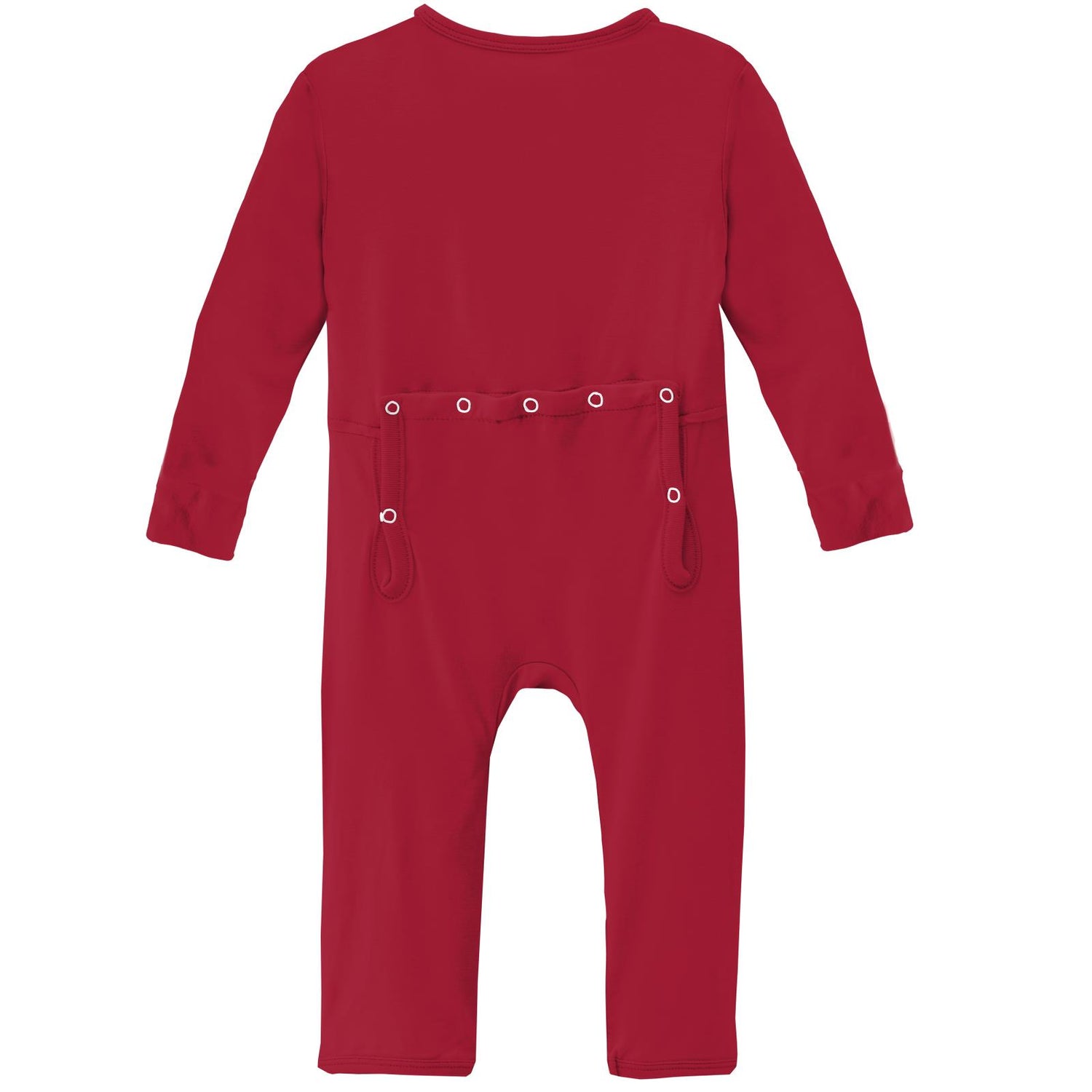 Coverall with Snaps in Crimson