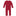Layette Classic Ruffle Coverall in Crimson