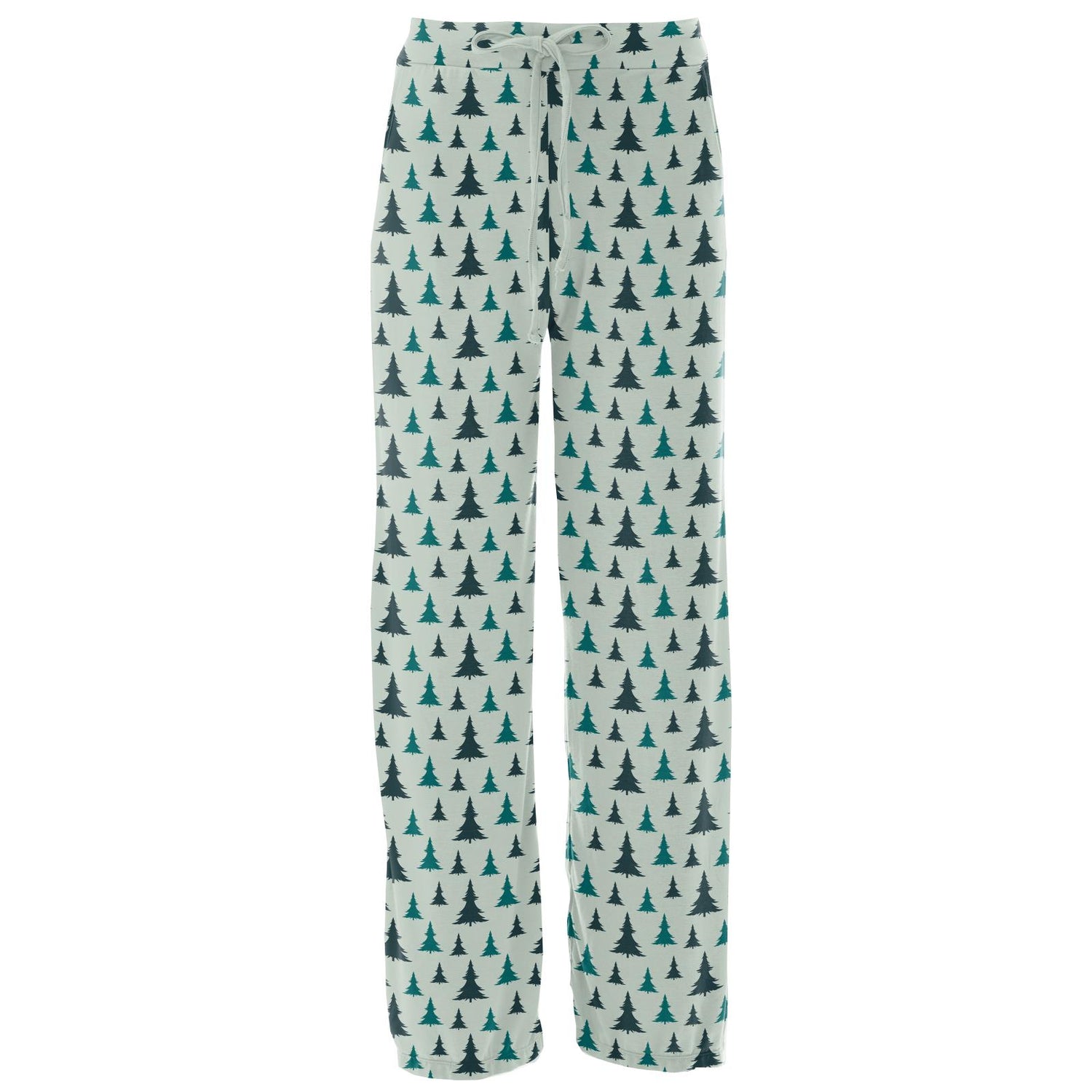 Women's Print Lounge Pants in Aloe Christmas Trees