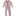 Print Coverall with 2 Way Zipper in Baby Rose Happy Gumdrops