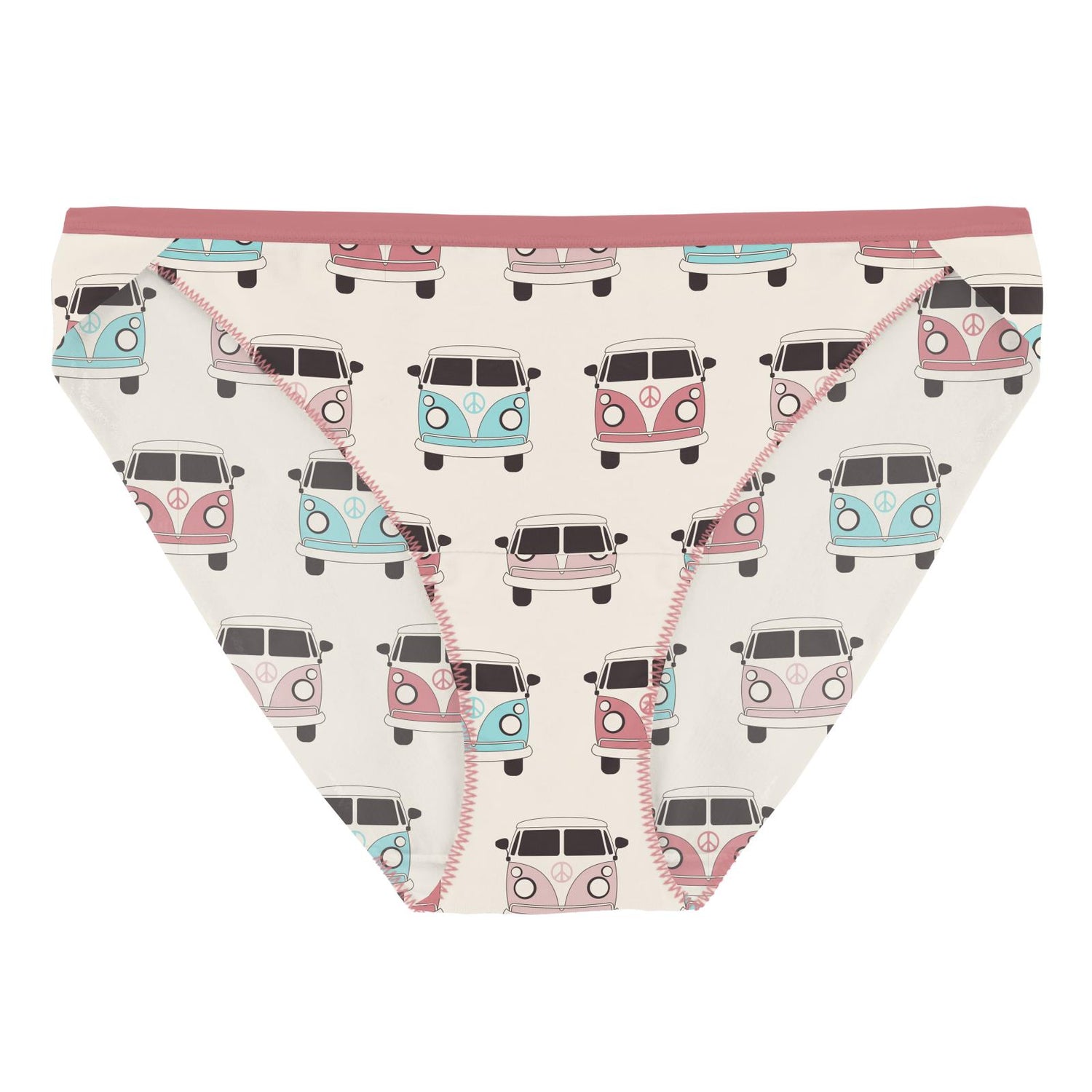 Women's Print Bikini Brief in Natural Vintage Vans