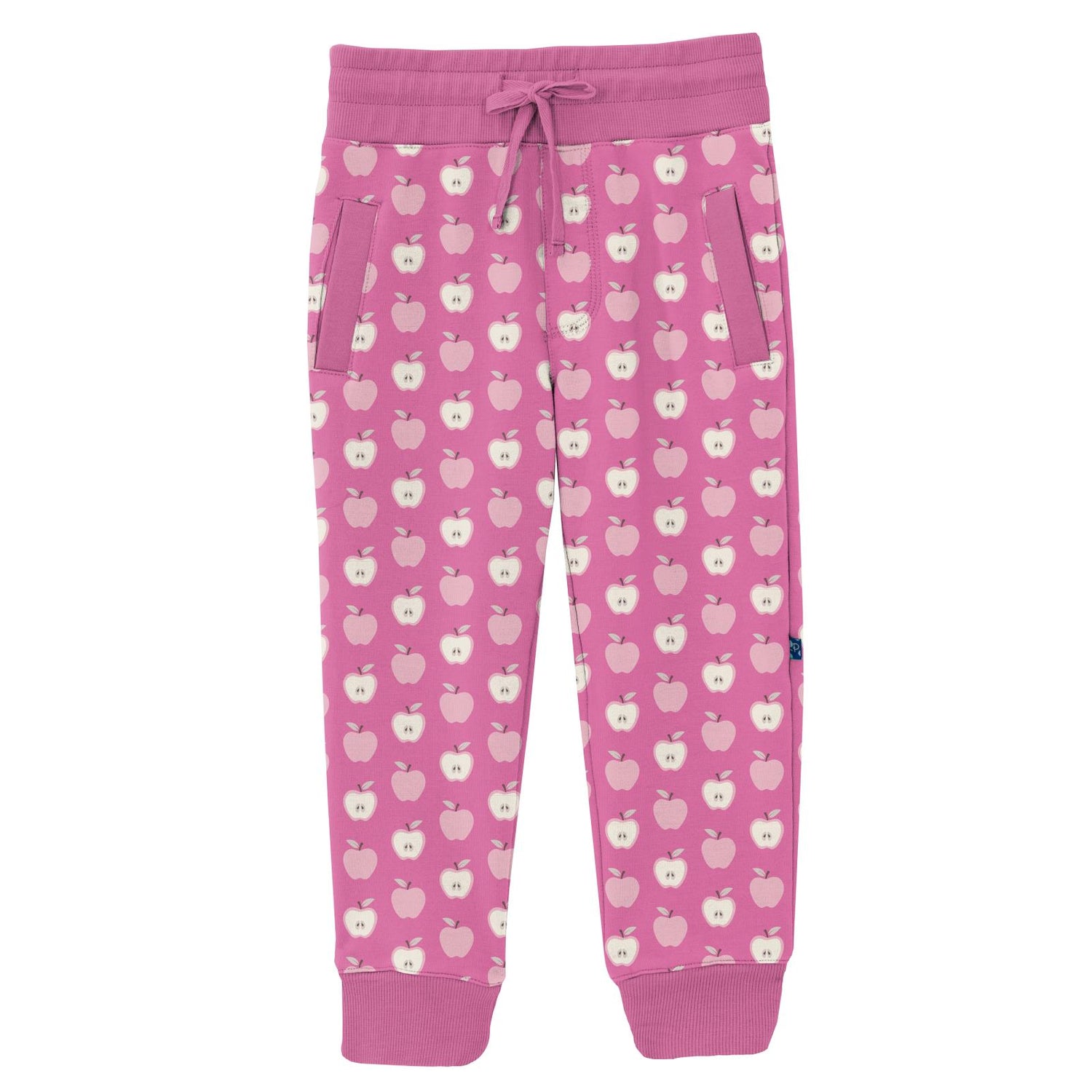 Print Fleece Joggers in Tulip Johnny Appleseed