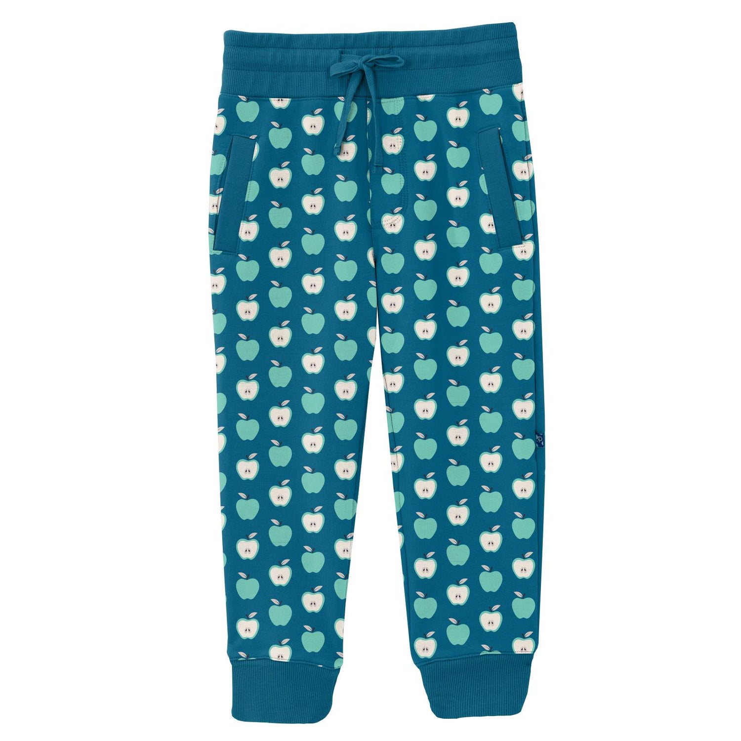Print Fleece Joggers in Seaport Johnny Appleseed
