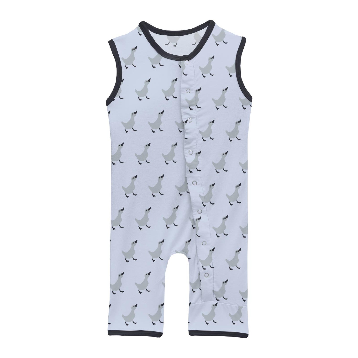 Print Tank Romper in Dew Ugly Duckling