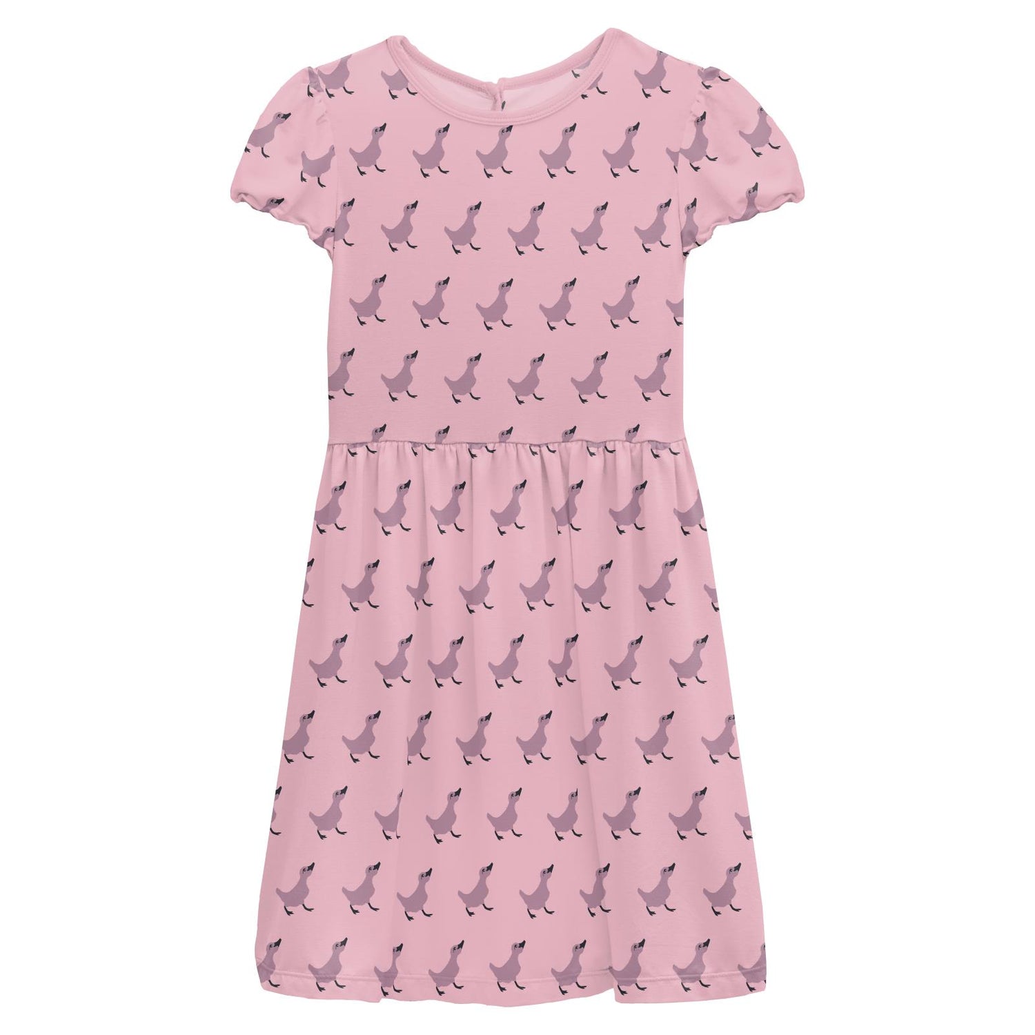 Print Flutter Sleeve Twirl Dress with Pockets in Cake Pop Ugly Duckling