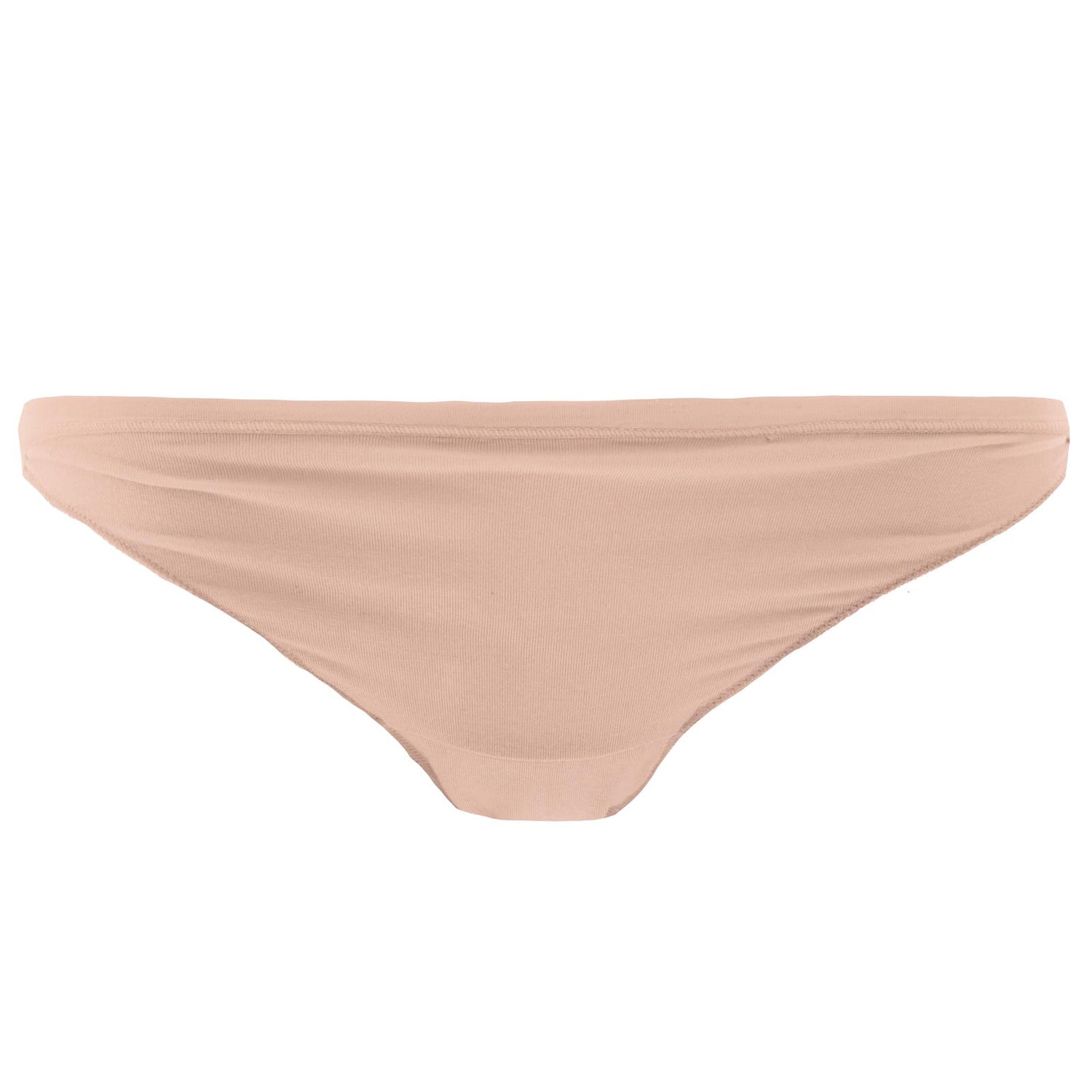 Women's Solid Bikini Brief in Peach Blossom