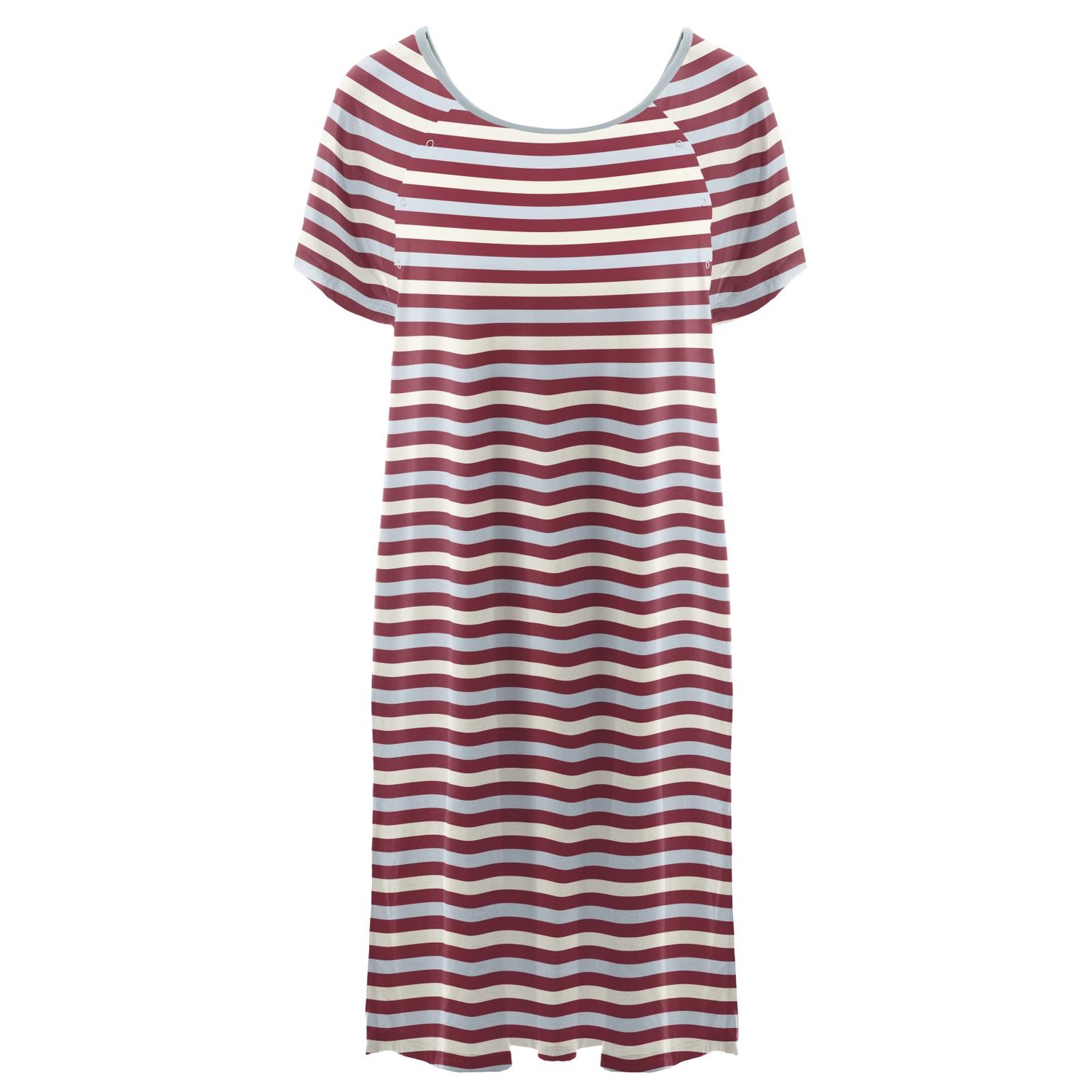 Women's Print Hospital Gown in Playground Stripe