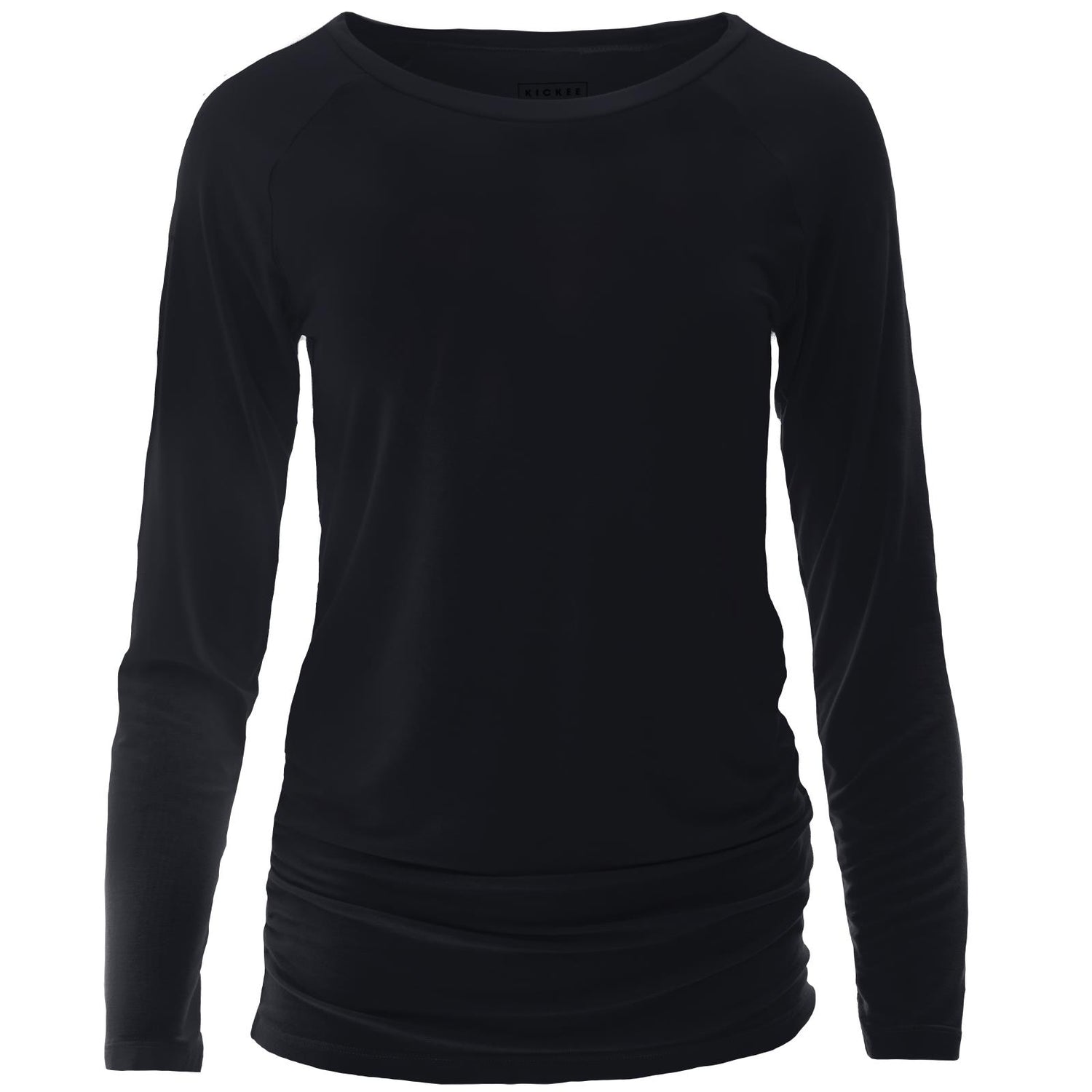 Long Sleeve Raglan Maternity Tee in Deep Space