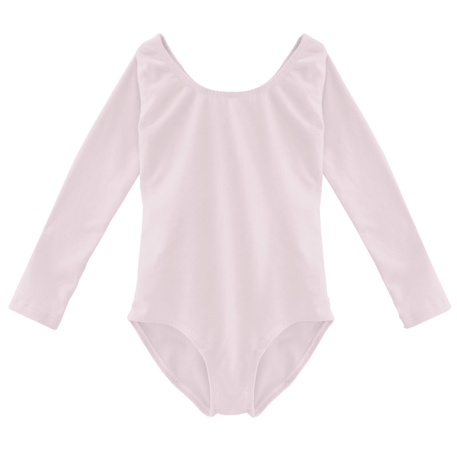 Long Sleeve Performance Jersey Leotard in Macaroon