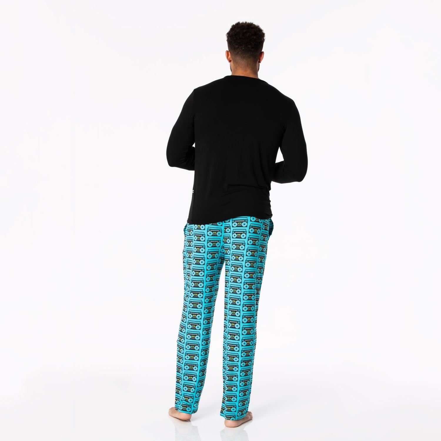 Men's Print Pajama Pants in Confetti Boombox