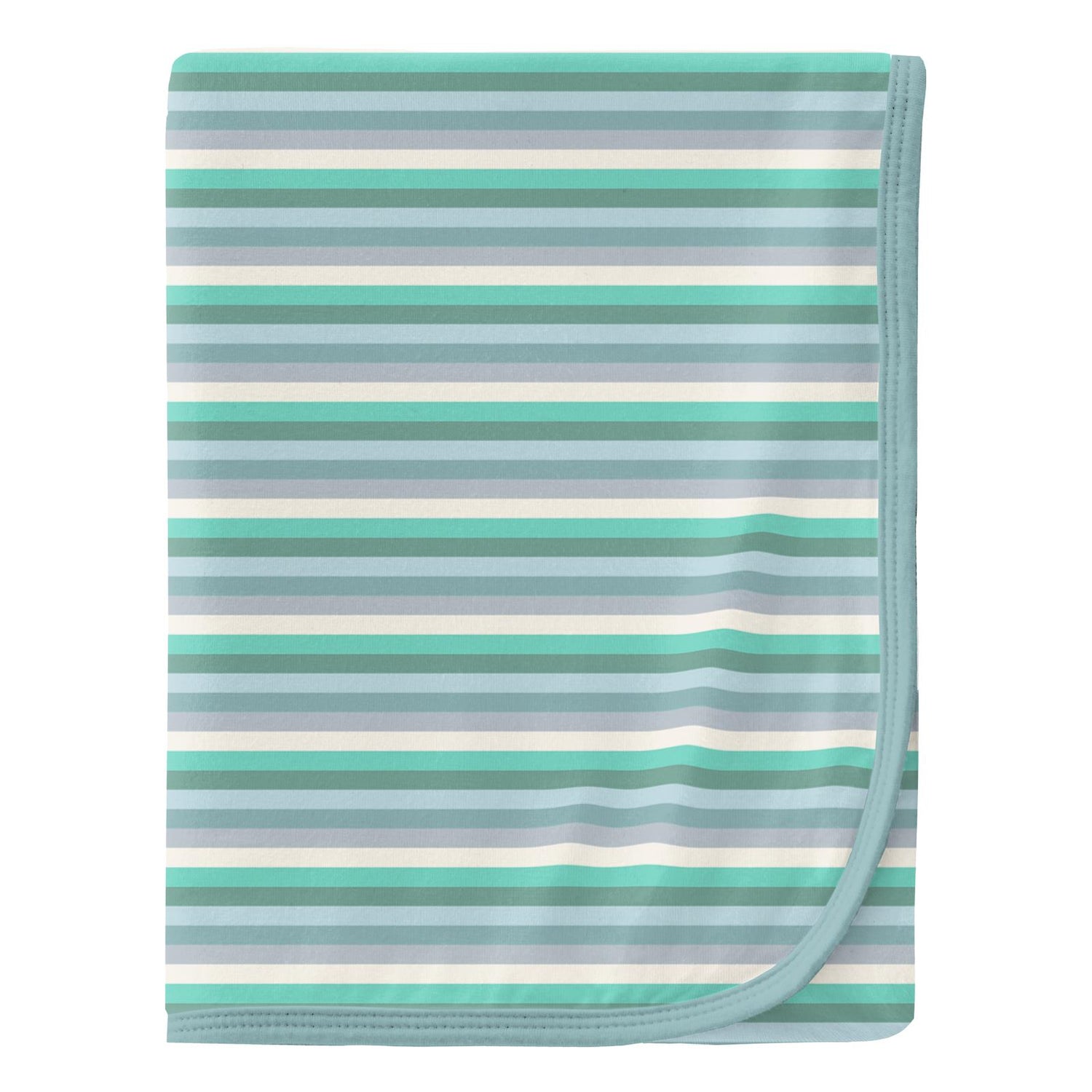 Print Swaddling Blanket in April Showers Stripe