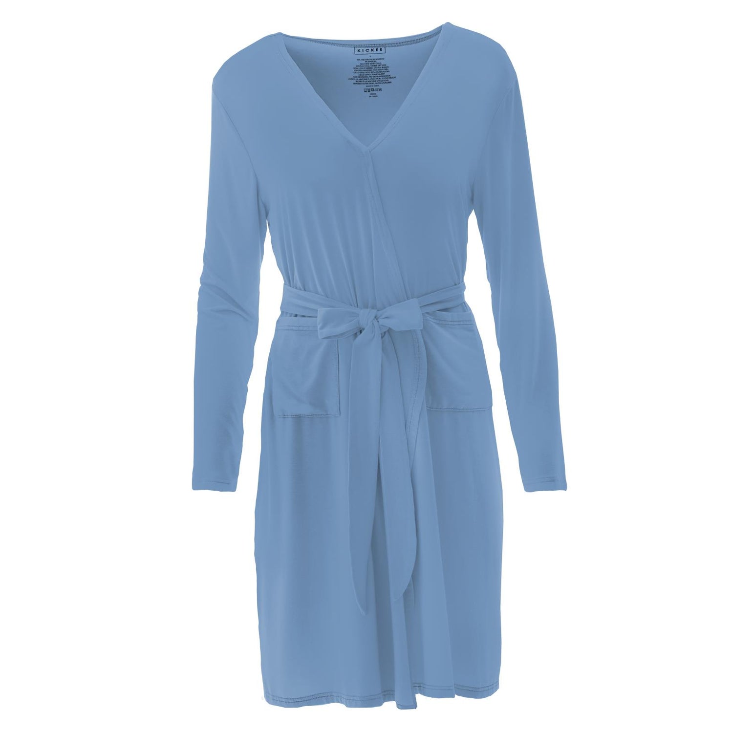 Women's Mid Length Lounge Robe in Dream Blue