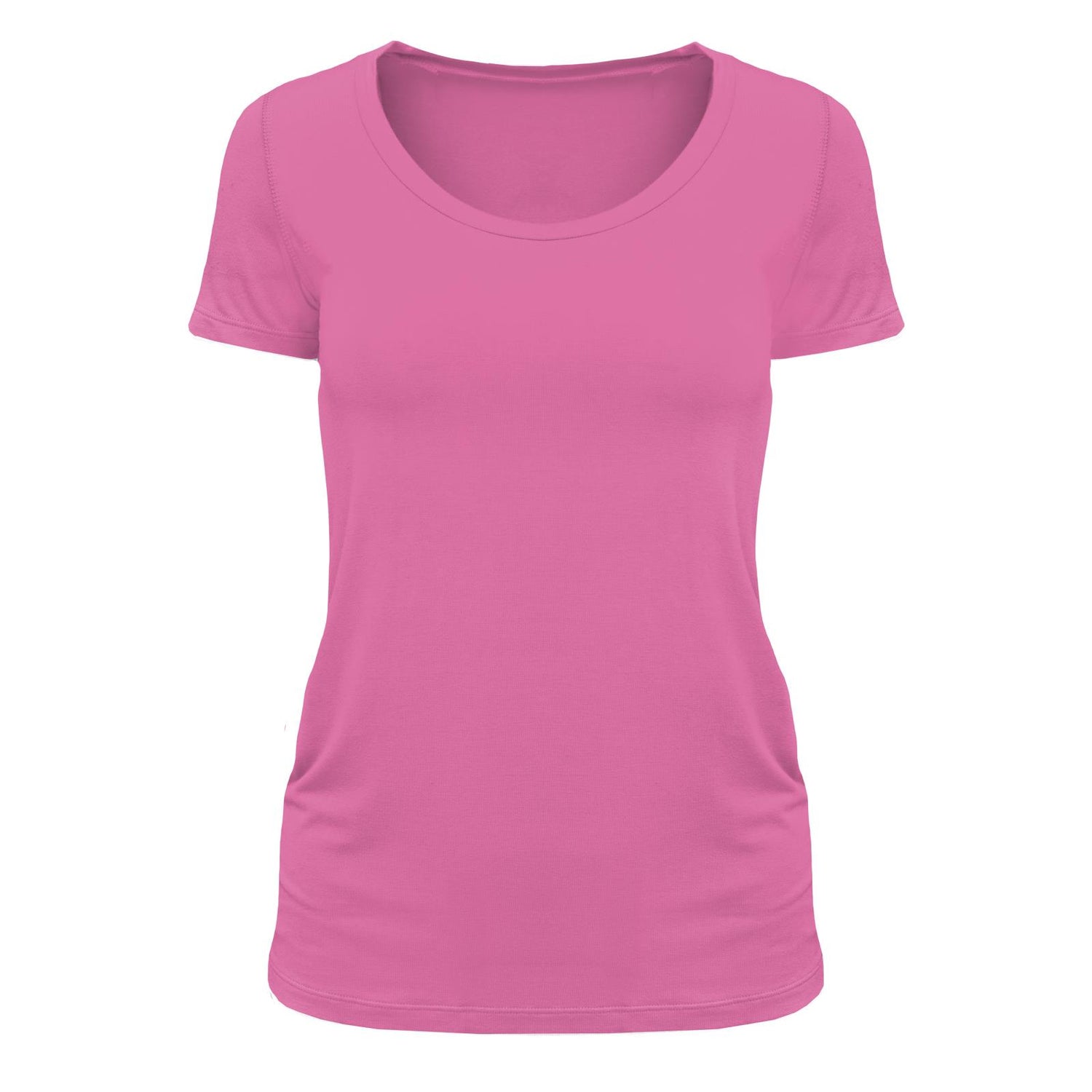 Women's Short Sleeve Scoop Neck Tee in Tulip