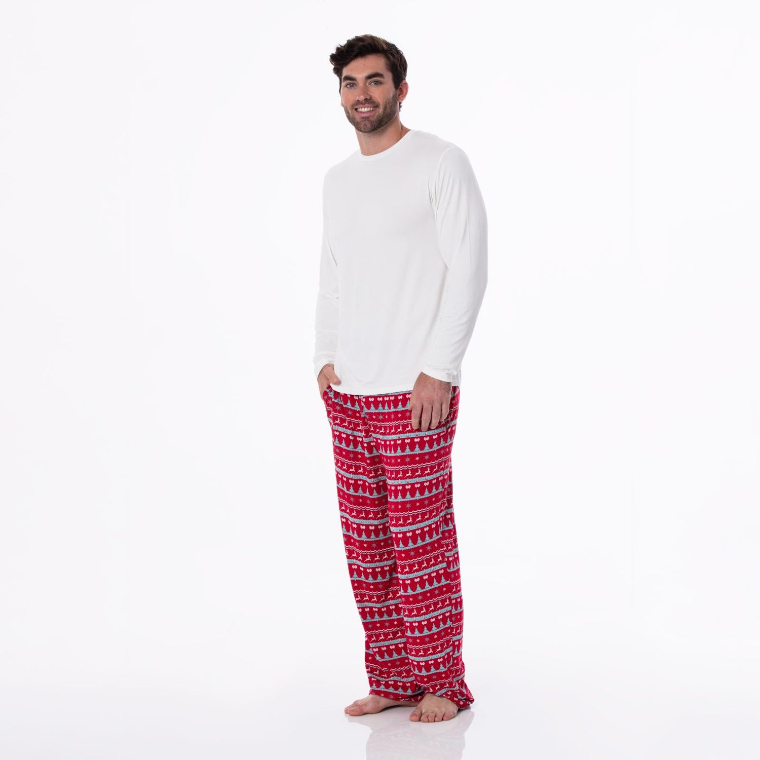 Men's Print Pajama Pants in Nordic Print