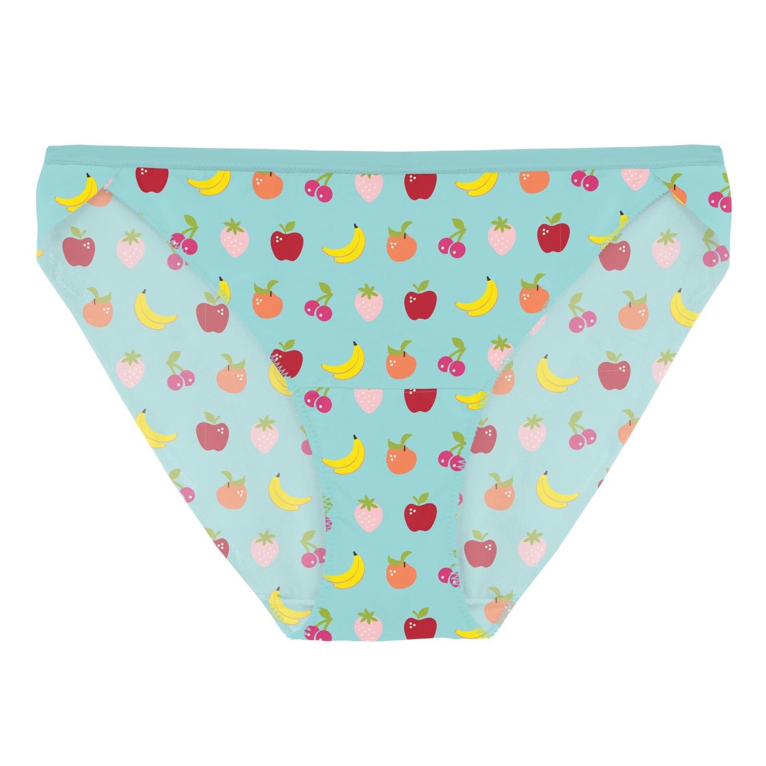 Women's Print Bikini Brief in Summer Sky Mini Fruit