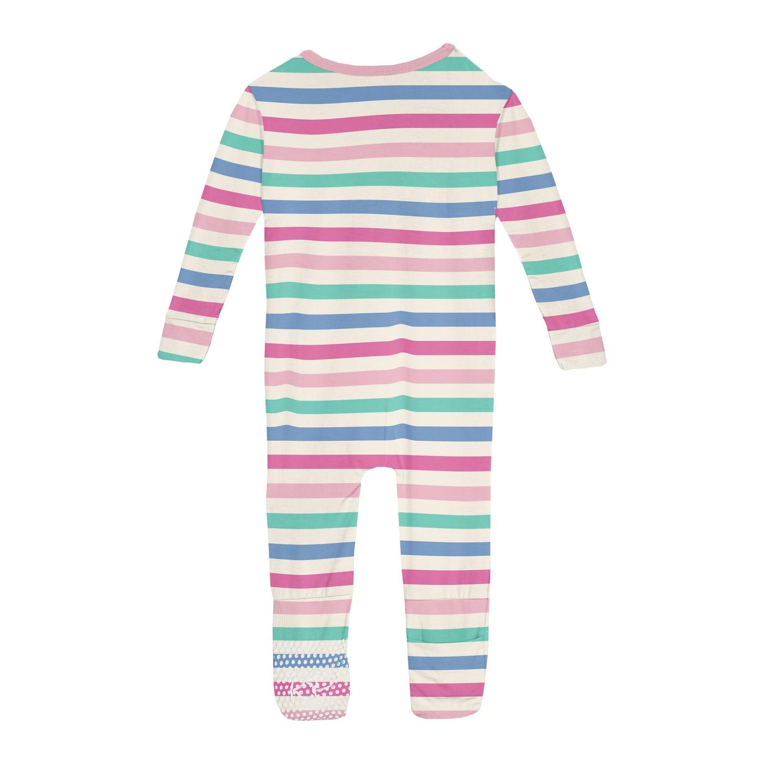 Print Convertible Sleeper with Zipper in Skip To My Lou Stripe