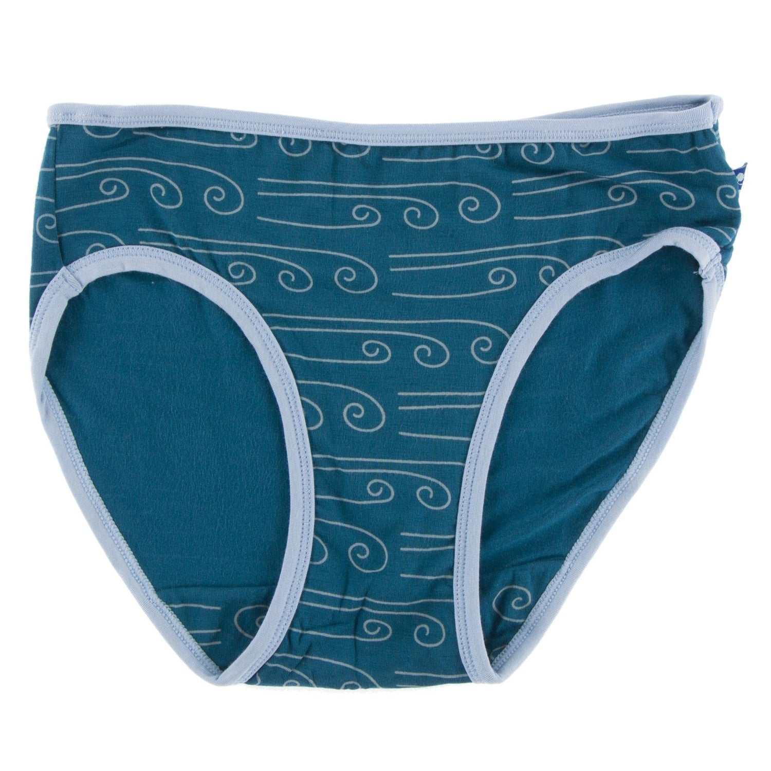 Print Underwear in Heritage Blue Wind with Pond Trim