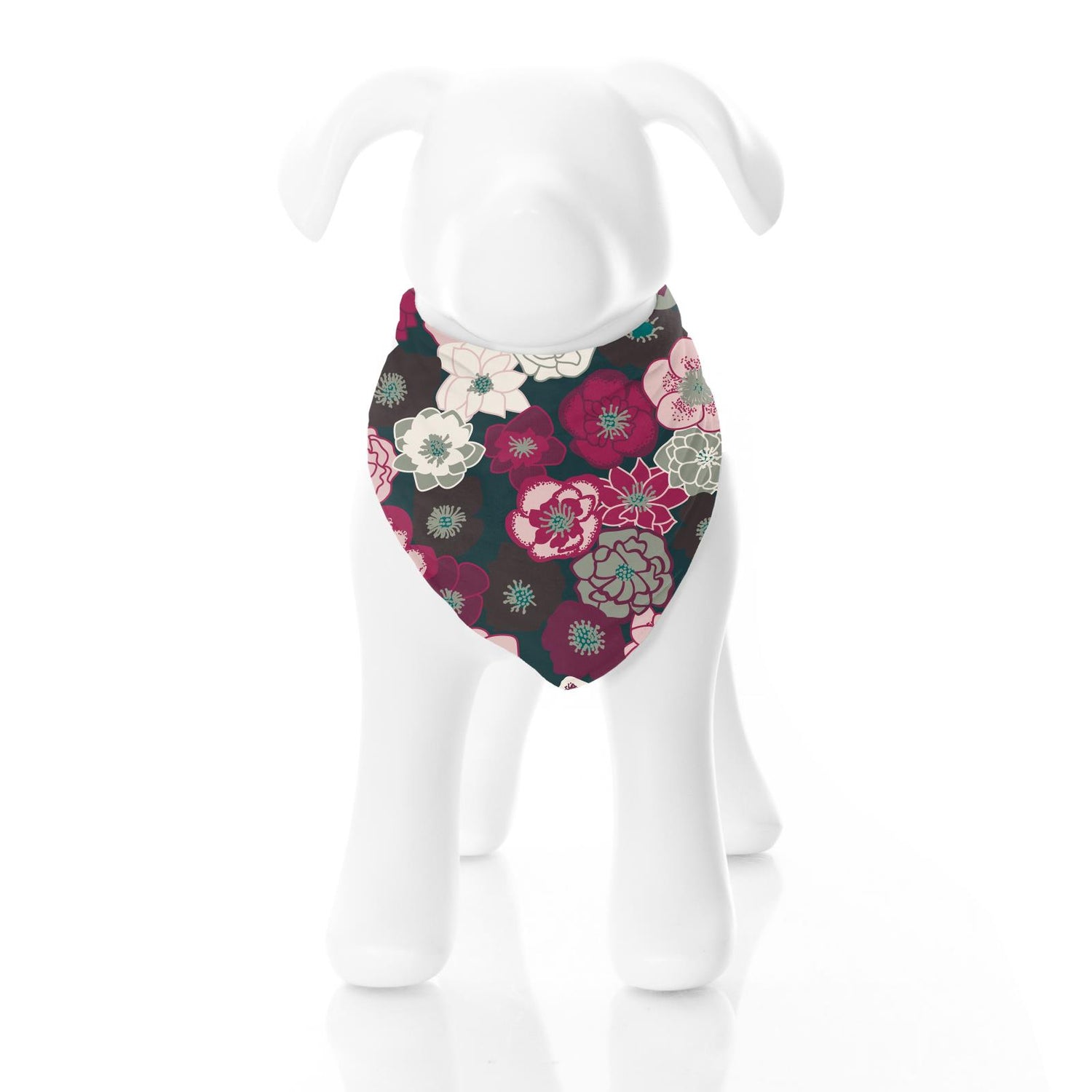 Print Dog Bandana in Hellebores