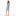 Women's Keyhole Romper in Dream Blue