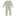 Print Muffin Ruffle Coverall with Zipper in Burlap Shells