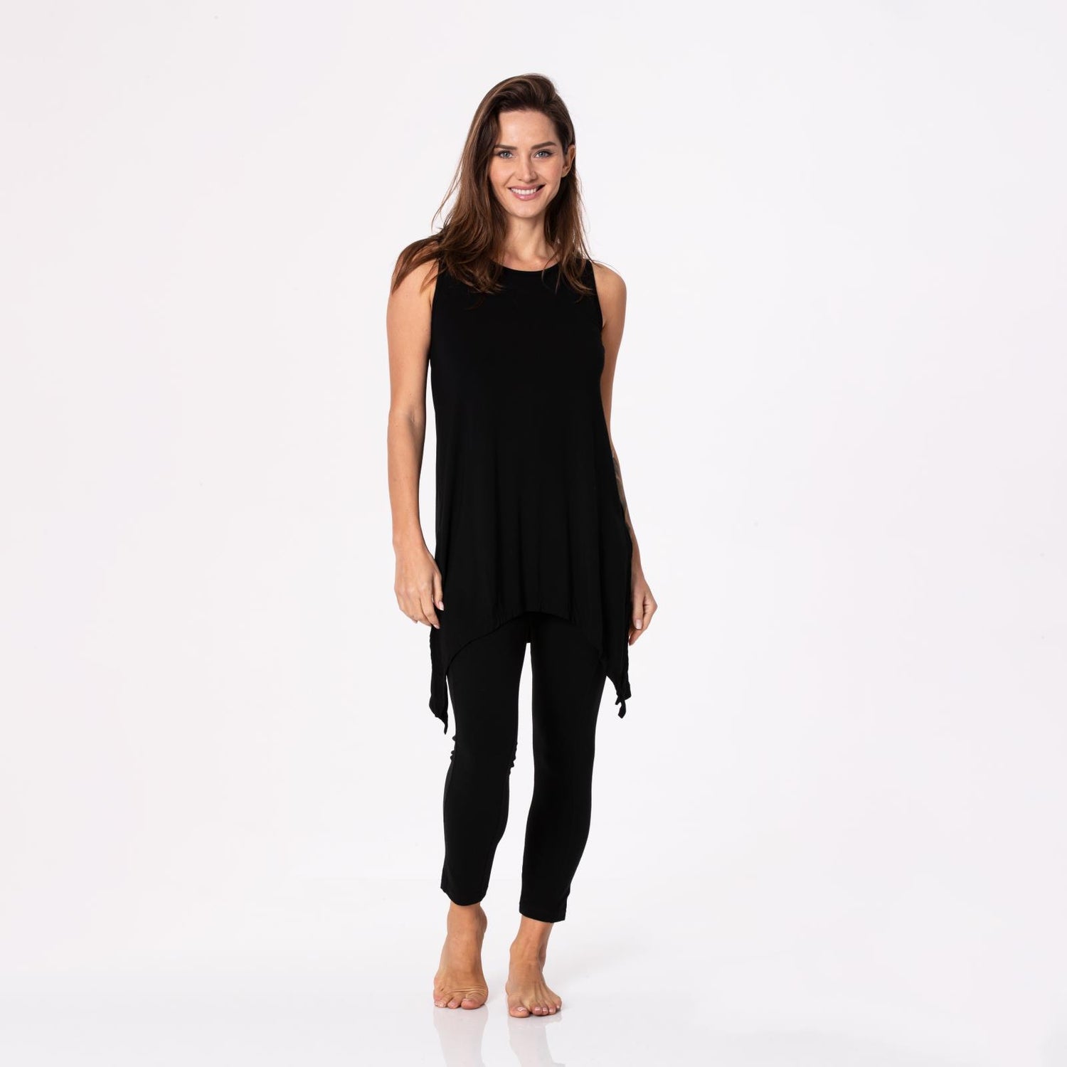 Women's Side-Slit Tunic in Midnight