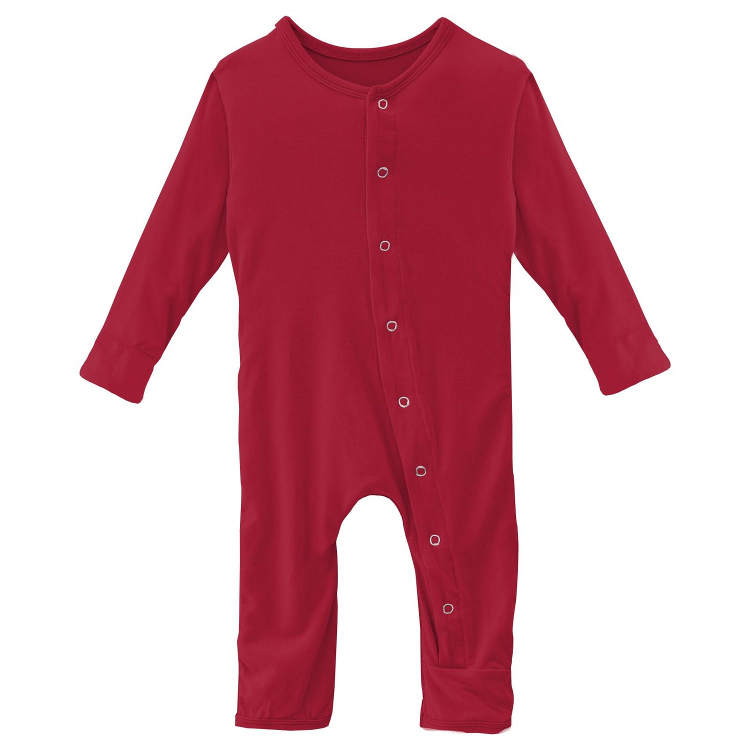 Coverall with Snaps in Crimson