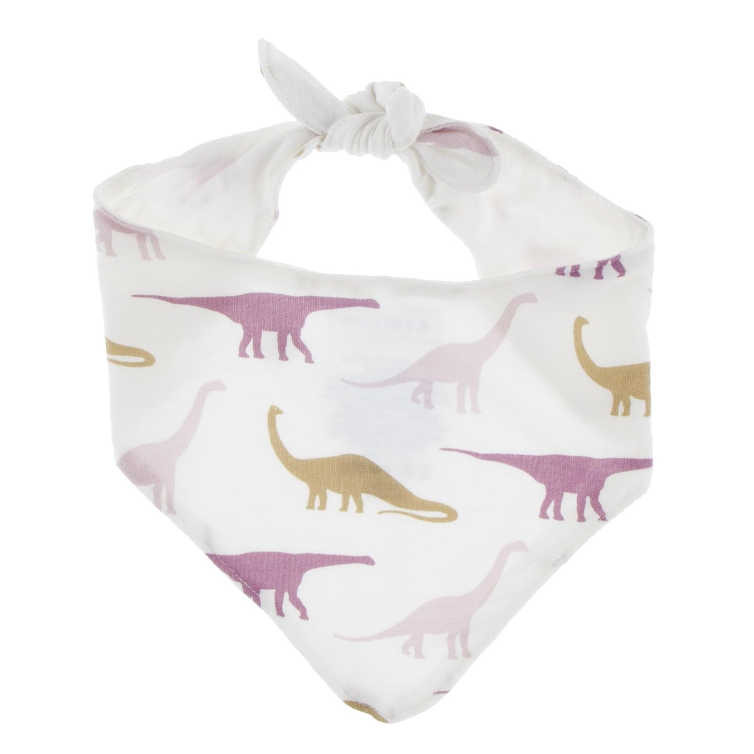 Print Dog Bandana in Natural Sauropods