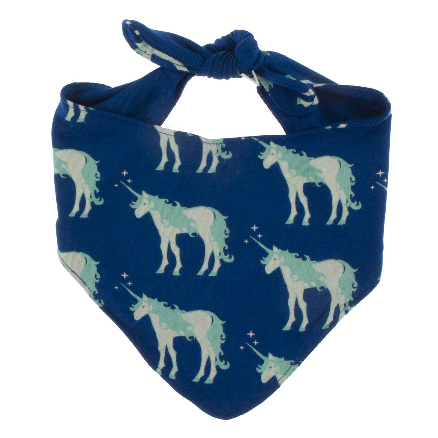 Print Dog Bandana in Flag Blue Unicorns