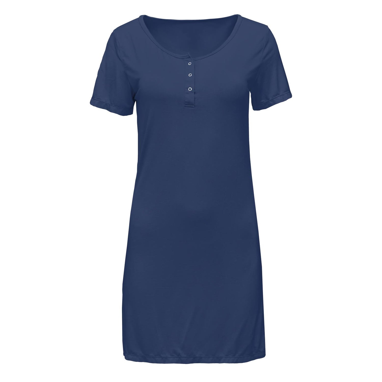 Women's Short Sleeve Nightshirt in Flag Blue