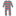 Print Luxe Jersey Coverall with Zipper in Snowball Multi Stripe