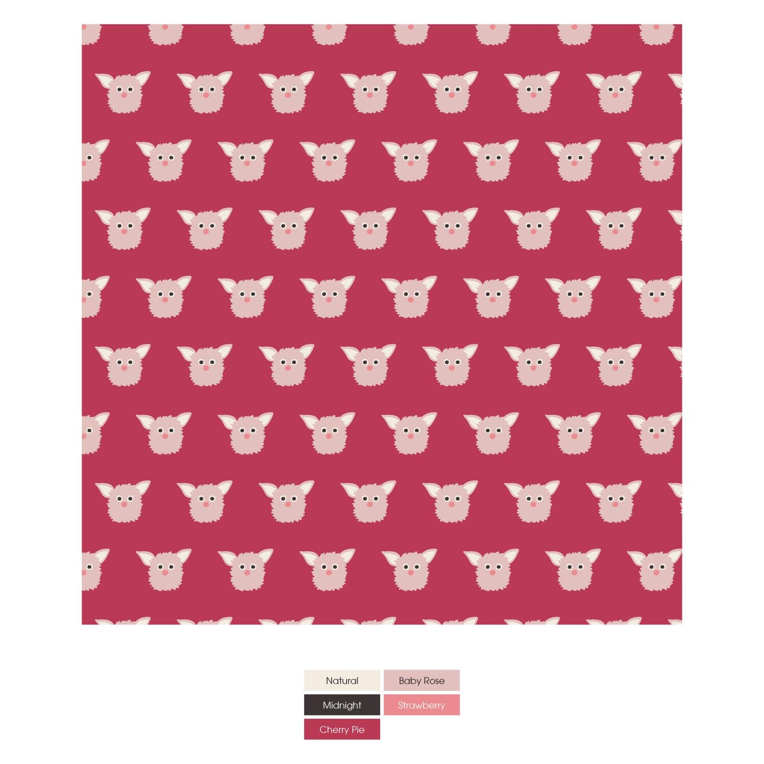 Print Dog Bandana in Cherry Pie Furry Friends